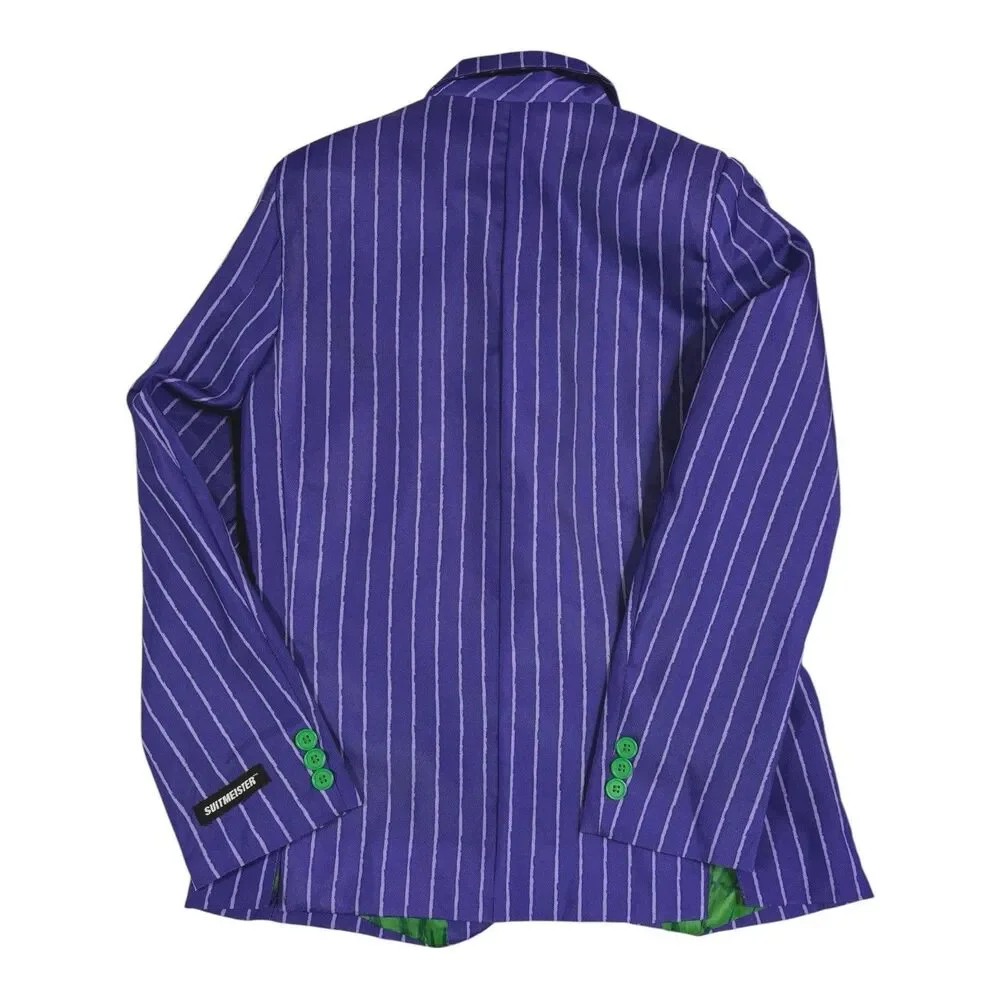 The Joker Halloween Costume Suitmeister Youth XL 14-16 Purple Jacket Tie Pants